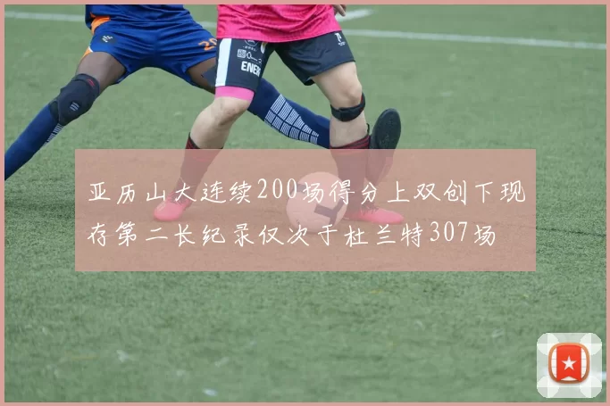 亚历山大连续200场得分上双创下现存第二长纪录仅次于杜兰特307场